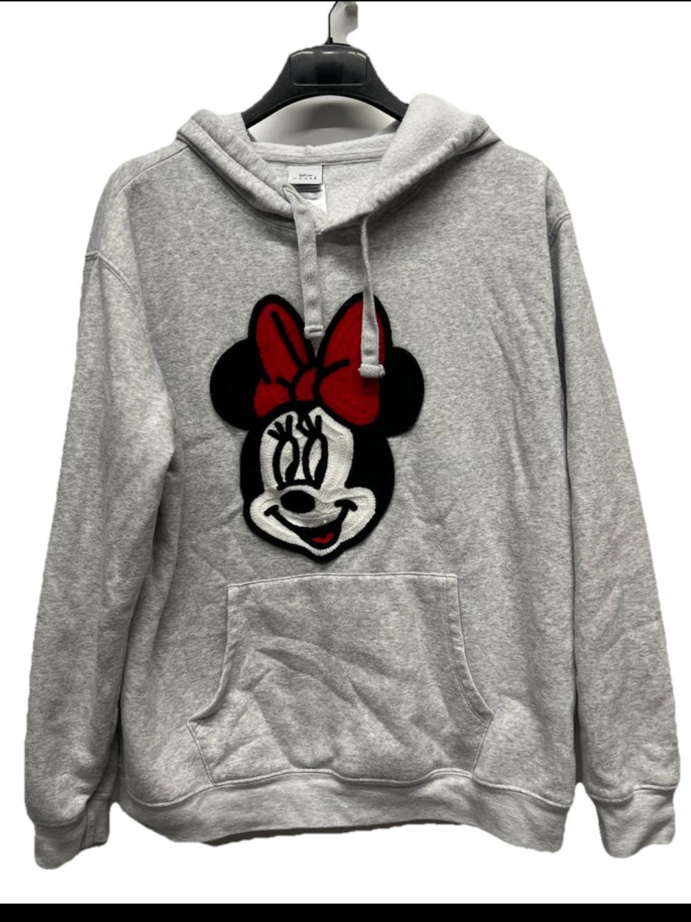 Disney Minnie Mouse Crochet Knit Hoodie Sweatshirt XL